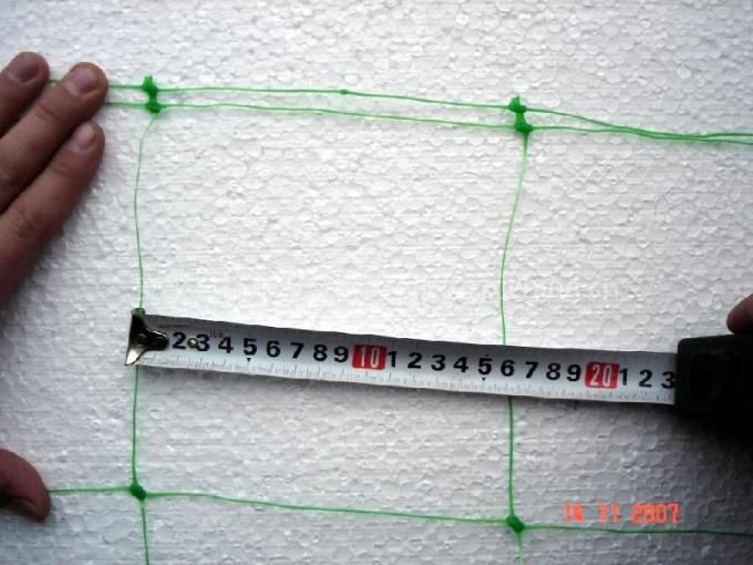 Κάθετο χρησιμοποιημένο πλαστικό δίκτυο υποστήριξης εγκαταστάσεων, Trellis αγγουριών PP άσπρη αλιεία με δίχτυα