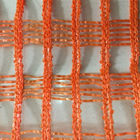 Plastic Building Safety Warning Net , Warp Knitted Weaving Road Barrier Fence